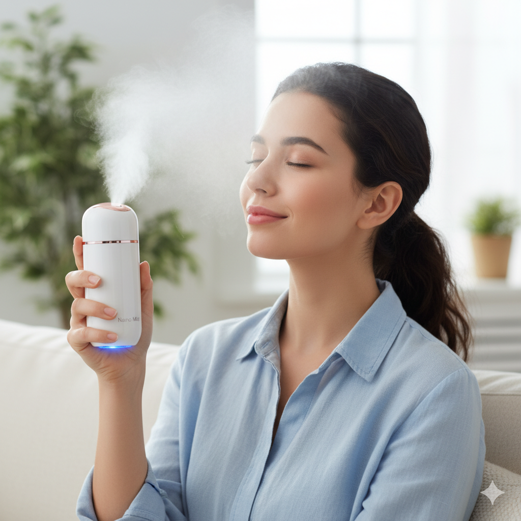 Portable Nano Facial Mist Sprayer - USB Rechargeable