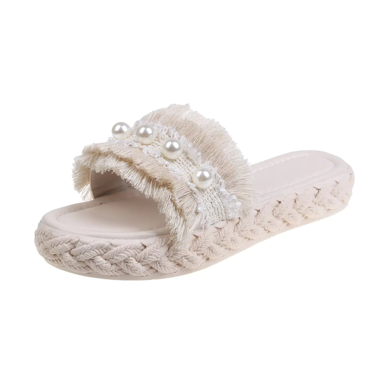 Korean Style Rubber Faux Leather Slippers