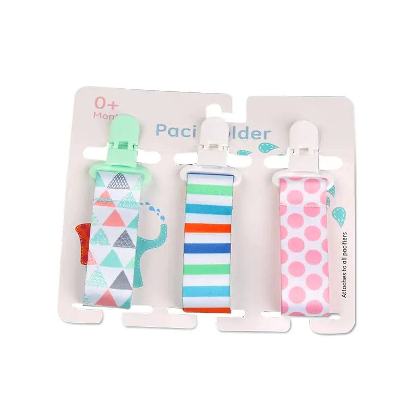 Cartoon Pattern Baby Pacifier Teether Pack of Three