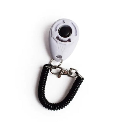 Adjustable Dog Training Clicker with Keychain Strap